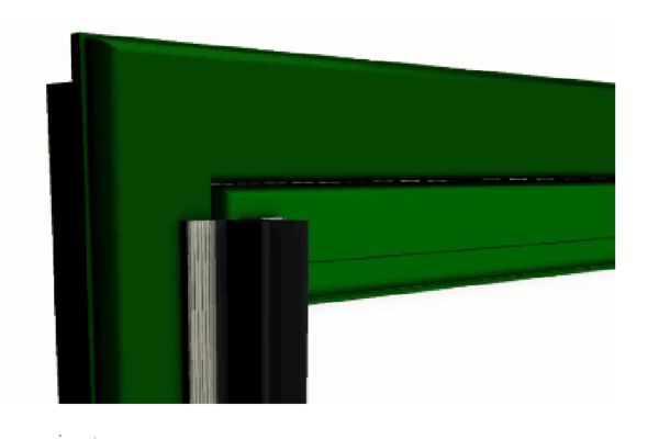 Door finger guard MK1A fitted on door push side