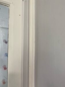 Door finger pinch protection for doors with wider opening gaps and parliament hinges – Fingersafe® MK1A special